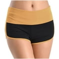thumbnail image 1 of MIUOWANP Women's Casual High-Waisted Color Blocked Yoga & Beach Shorts Lightweight Breathable Active Shorts Size M(6)Orange, 1 of 6