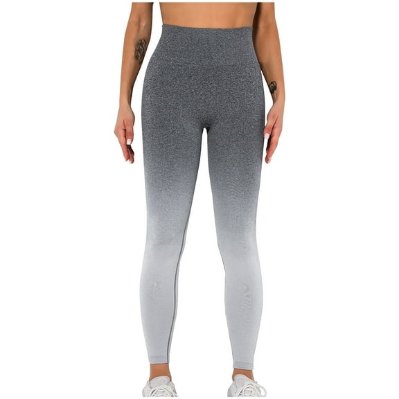 MIUOWANP Women's High Waist Yoga Pants with Hip Lifting and Abdominal Tightening Gradual Tight Fitness Yoga Pants Size M(6)White