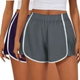thumbnail image 1 of MIUOWANP Women's Running Shorts 2 Pack Solid Color Sexy Elastic Waist with Side Pleats Casual Sports ShortsXL(10)Khaki, 1 of 6