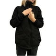thumbnail image 1 of MIUOWANP Womens Quilted Puffer Jacket Casual Lightweight Stand Collar Long Sleeve Zip Puffer Jackets Padded Outerwear Coats Black XL, 1 of 5