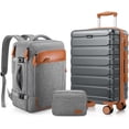 thumbnail image 1 of MIUSSE Carry on Luggage Set 3 Piece Hard Shell Luggage Sets with YKK Zipper Spinner Wheels TSA Lock Carry on with Backpack Set, 1 of 9