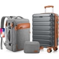 thumbnail image 1 of MIUSSE Carry on Luggage Set 3 Piece Hard Shell Luggage Sets with YKK Zipper Spinner Wheels TSA Lock Carry on with Backpack Set, 1 of 8