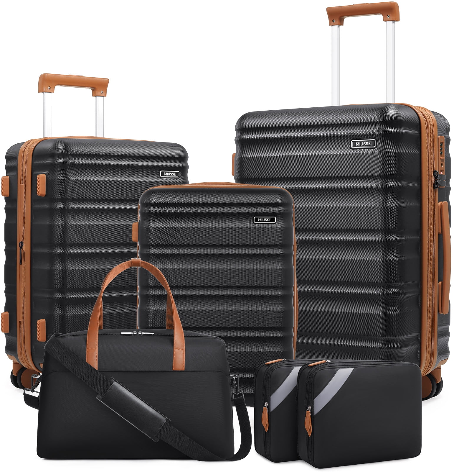 MIUSSE Luggage Sets 3 Piece, 20 Inch Carry On with Wheels, TSA
