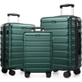 thumbnail image 1 of MIUSSE Hardshell Luggage Sets 3 Pieces, Hardside Lightweight Suitcase with Spinner Wheels and TSA Lock, Green Luggage Set 20in24in28in, 1 of 8