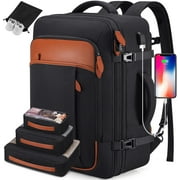 UKEIN Travel Backpack for Men & Women Carry On Backpack Flight Approved Expandable 42L Waterproof Anti-Theft Personal Item Backpack with Packing Cubes and Shoe Pocket