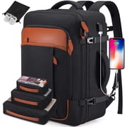 UKEIN Travel Backpack for Men & Women Carry On Backpack Flight Approved Expandable 42L Waterproof Anti-Theft Personal Item Backpack with Packing Cubes and Shoe Pocket