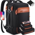 thumbnail image 1 of UKEIN Travel Backpack for Men & Women Carry On Backpack Flight Approved Expandable 42L Waterproof Anti-Theft Personal Item Backpack with Packing Cubes and Shoe Pocket, 1 of 8