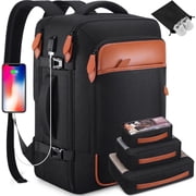 UKEIN Travel Backpack for Men & Women Carry On Backpack Flight Approved Expandable 42L Waterproof Anti-Theft Personal Item Backpack with Packing Cubes and Shoe Pocket