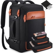 UKEIN Travel Backpack for Men & Women Carry On Backpack Flight Approved Expandable 42L Waterproof Anti-Theft Personal Item Backpack with Packing Cubes and Shoe 
