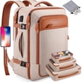 thumbnail image 1 of UKEIN Travel Backpack for Men & Women Carry On Backpack Flight Approved Expandable 42L Waterproof Anti-Theft Personal Item Backpack with Packing Cubes and Shoe Pocket, 1 of 7
