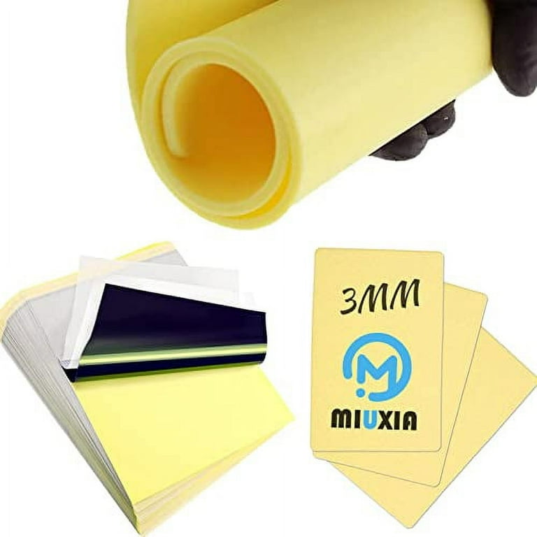 MIUXIA 3MM Tattoo Practice Skin Transfer Paper 18Pcs Tattoo Fake 