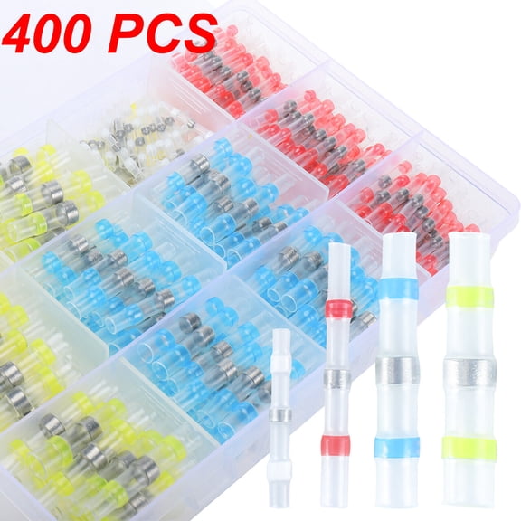 MIX 400 PCS Waterproof Solder Seal Sleeve Heat Shrink Wire Connector Terminals