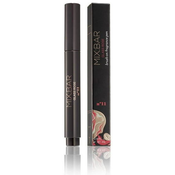 MIX:BAR Glass Rose Eau de Parfum - Clean, Travel Size Perfume Fragrance for Women, Purse Spray