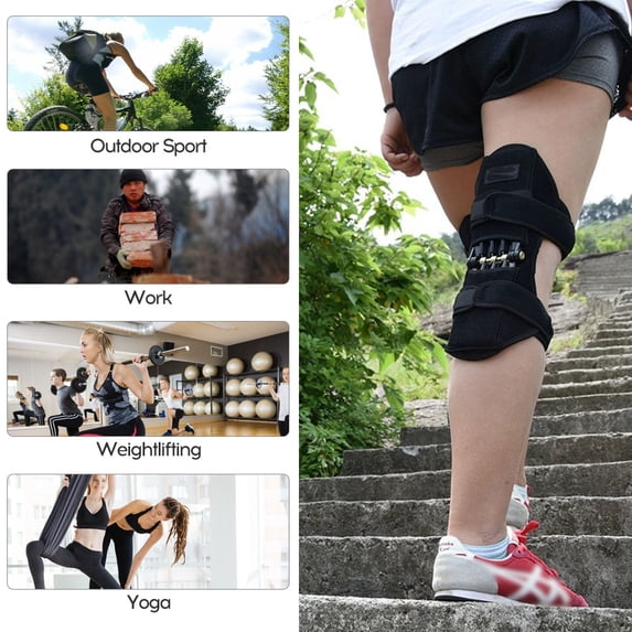 MIXFEER 1 Pair Knee Joint Support Knee Pads for Gym Running Walking Mountain Climbing