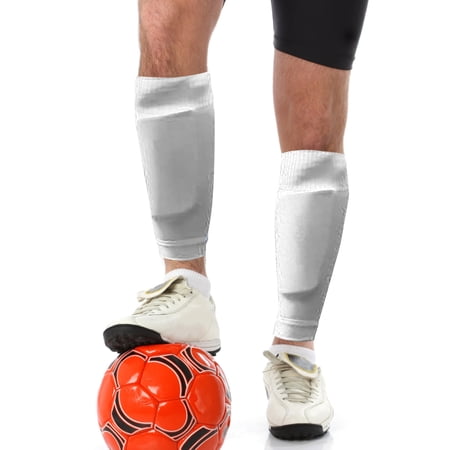 MIXFEER 1 Pair Shin Guard Socks Men Women Soccer Shin Socks Football Calf Sleeves