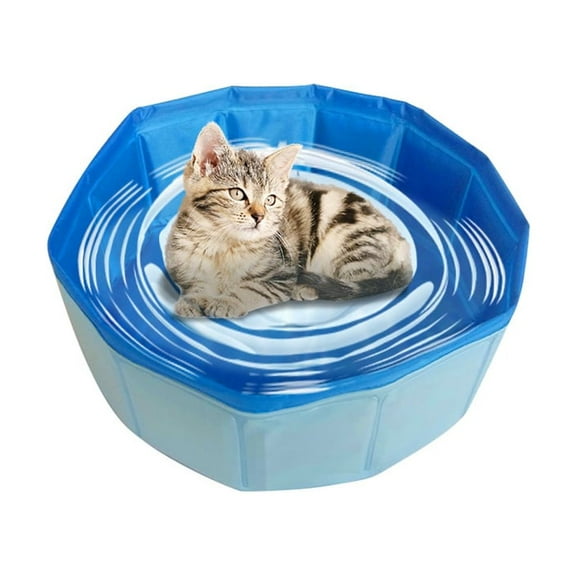 MIXFEER Foldable Pet Bath Pool Collapsible Hamster Baby Cat Pool Pet Bathing Tub Pool for Small Baby Pets
