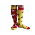 thumbnail image 1 of MIXIN ITUP KIDS KNEE HIGH COMPOUND WORDS SOCKS - AGES 3-6 YEARS OLD (SMALL)-6 PACK - INCLUDES TOOTHBRUSH, BOOKWORM, COWGIRL, SUNFLOWER, RAINBOW, AND CUPCAKE, 1 of 8