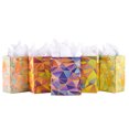thumbnail image 1 of MIXMECY 9" Gift Bags Medium Size Set, 5 Pack Assorted Small Bulk Birthday Gift Wrapping Bag with Tissue Paper for Men Women Girls Baby Bridal Shower Present Bag for Anniversary Party, 1 of 6