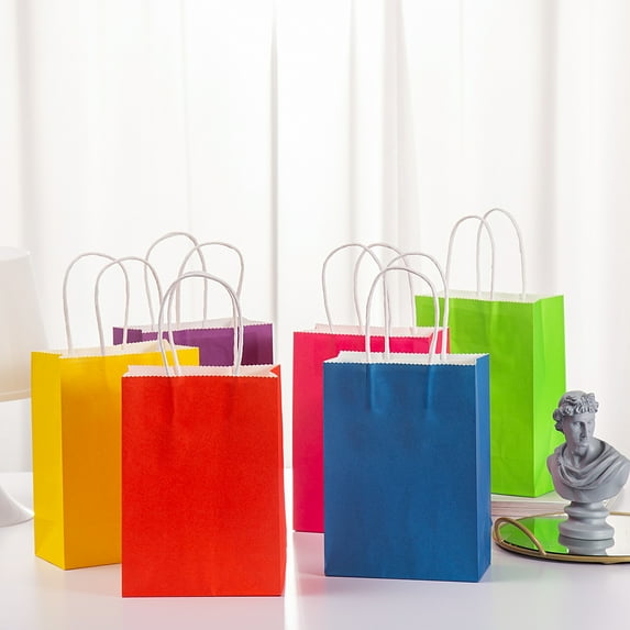 MIXMECY Biodegradable Gift Boxes, Kraft Paper, Multicolor, 24 Count