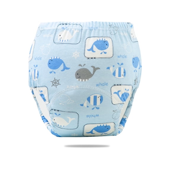 MIXUE Baby Girls Pants Cartoon Print Elastic Waist Briefs Leakproof Underwear Sportwear,Blue,12-24 Months