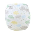 thumbnail image 1 of MIXUE Baby Girls Pants Infant Cartoon Print Elastic Waist Briefs Underwear Leakproof Streetwear,White,0-6 Months, 1 of 2