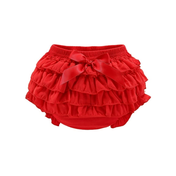 MIXUE Baby Girls Rompers Summer Triangle Bag Fart Skirt Princess Mesh bdysuits Sportwear,Red,9-12 Months