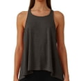 thumbnail image 1 of MIXUE Boho Tops For Women Summer Solid Color Round Neck Sleeveless Sports Yoga Vest Pullover Shirts For Women Tee Shirts Holiday Wear,Gray,S, 1 of 7
