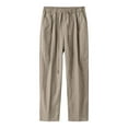 thumbnail image 1 of MIXUE Cargo Pants for Men Solid Color Spring Summer Jean Loose Straight Drawstring Casual Trousers Daily-Wear,Brown,XXL, 1 of 9