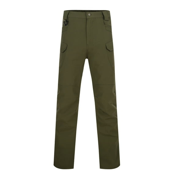 MIXUE Cargo Pants for Men Solid Color Training Spring Summer Outdoor Stretch Overall Trousers Daily-Wear,Green,XXXXL