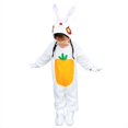 thumbnail image 1 of MIXUE Kids Toddler Girls Outfit Sets Summer Easter Bunny Print Crew Neck Long Sleeve Rompers Headwear Gloves Shoe Covers Four Piece Role Play Activewear,Red,8-9 Years, 1 of 3