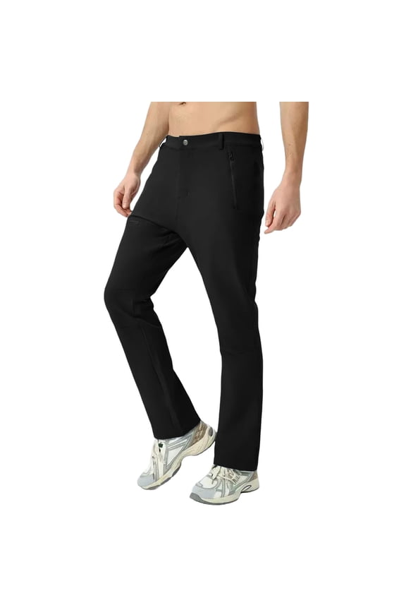 Mens Cargo Pants Solid Color Casual Fashion Micro Flare Running Fitness Training Elastic Waist Casual Sweatpants for Men Outwear,Black,L