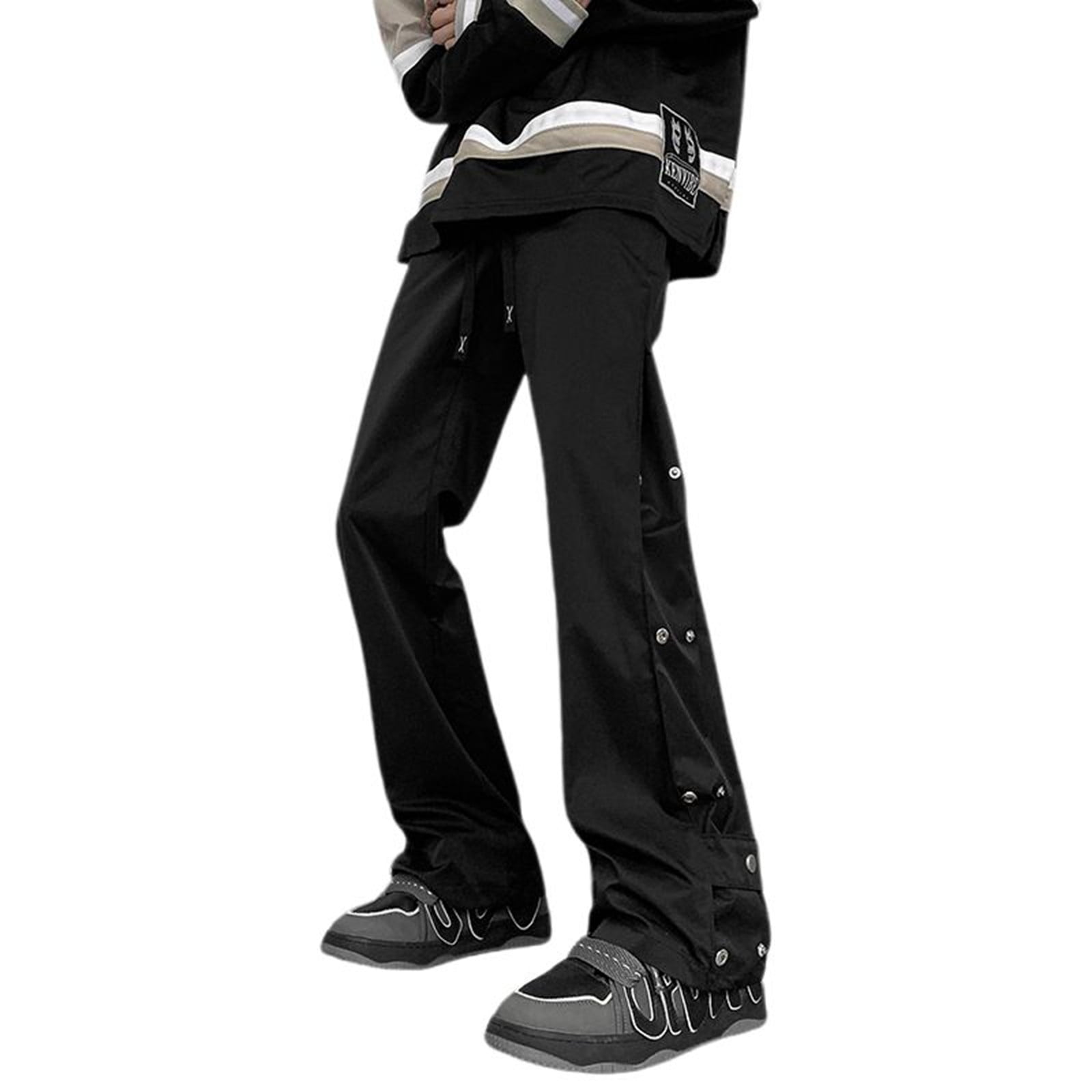 Spring Autumn Men Cargo Pants Loose Fit Straight Leg Cotton Casual Long Pants For Men