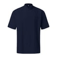 thumbnail image 1 of MIXUE Mens Casual Button Down Shirts Solid Color Stank Short Sleeve Casual Shirt Tops Holiday Wear,Blue,L, 1 of 3