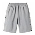 thumbnail image 1 of MIXUE Mens Shorts Summer Solid Color Elastic Waist With Pockets Loose Fit Running Training Basketball Outwear,Gray,S, 1 of 6