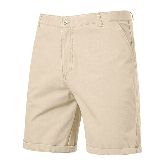 MIXUE Mens Shorts Summer Solid Color Loose Fit Casual Cargo Lightweight Outdoor Plus Size Mens Workout Shorts Beachwear,Yellow,33