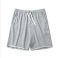 thumbnail image 1 of MIXUE Mens Shorts Summer Solid Color Sport Athletic Gym Mens Workout Shorts Activewear,Gray,S, 1 of 4