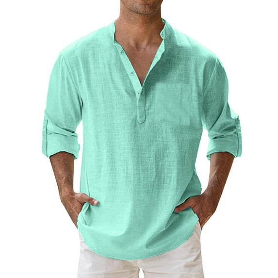 MIXUE Polo Shirts For Men Summer Solid Color Stank Button Down Short Sleeve Loose Casual Pullover Tops Tshirts Activewear,Green,XXL
