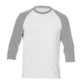 thumbnail image 1 of MIXUE Shirts For Men Summer Color Block Print Round Neck Long Sleeve Casual Pullover Tops T Shirts Daily-Wear,Black,M, 1 of 3