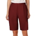 thumbnail image 1 of MIXUE Shorts For Women Summer Solid Color Elastic High Waist Comfortable Casual Plus Size Shorts Daily-Wear,Red,M, 1 of 5