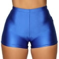 thumbnail image 1 of MIXUE Shorts For Women Summer Solid Color High Waist Yoga Lifting Workout Leggings Sexy Activewear Fitness Running Womens Shorts Streetwear,Blue,S, 1 of 3