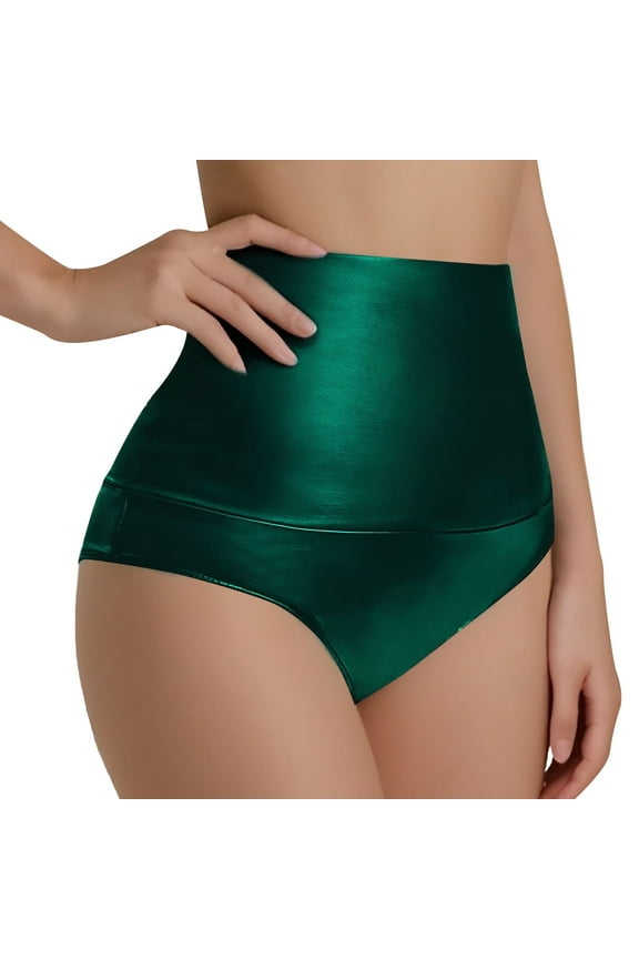 Shorts For Women Summer Solid Color Sexy Pu Lederhosen High Waisted Triangle Lederhosen Womens Shorts Streetwear,Green,L