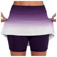 thumbnail image 1 of MIXUE Skirts For Women Summer Gradient Print Elastic High Waist Yoga Sports Mini Tennis Skirt Holiday Wear,Gray,M, 1 of 6