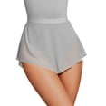 thumbnail image 1 of MIXUE Skirts For Women Summer Mesh Solid Color Soft Ballet Dance Mini Tennis Skirt Daily-Wear,Gray,S, 1 of 7