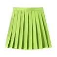thumbnail image 1 of MIXUE Skirts For Women Summer Solid Color Pleated A Line Party Casual Dance Mini Tennis Skirt Workwear,Green,L, 1 of 2