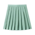 thumbnail image 1 of MIXUE Skirts For Women Summer Solid Color Pleated A Line Party Casual Dance Mini Tennis Skirt Workwear,Green,XXXL, 1 of 2