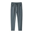thumbnail image 1 of MIXUE Sweatpants for Men Summer Solid Color Elastic Waist Drawstring Straight Leg Sports Loose Casual Trousers Daily-Wear,Gray,XL, 1 of 4