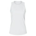 thumbnail image 1 of MIXUE Tank Top for Women Summer Solid Color Round Neck Sleeveless Casual Soft Basic Camisole Vest Womens Tank Tops Beachwear,White,XL, 1 of 3