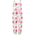 thumbnail image 1 of MIXUE Toddler Girls Jumpsuits & Rompers Summer Floral Print Spaghetti Strap Sleeveless Overalls Bodysuits Daily-Wear,Pink,3-4 Years, 1 of 4