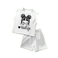 thumbnail image 1 of MIXUE Toddler Girls Outfit Sets Summer Cute Tanks Tops And Shorts Casual Playwear Soft Outfits Athletic Girls 2 Piece Sets, 1 of 3