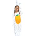 thumbnail image 1 of MIXUE Toddler Girls Outfit Sets Summer Easter Bunny Print Crew Neck Long Sleeve Rompers Headwear Gloves Shoe Covers Four Piece Role Play Outwear,White,3-4 Years, 1 of 3